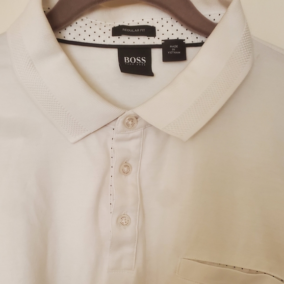 Boss Hugo Boss Prout 06 Regular Fit White Polo. - Picture 5 of 16